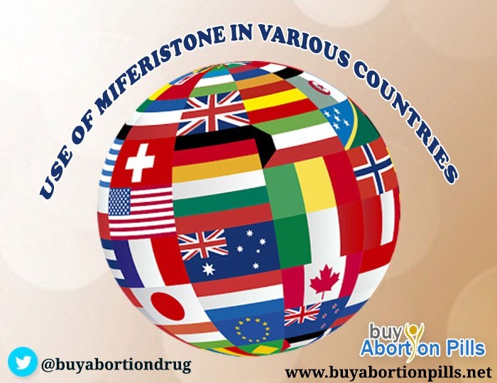 Use of Abortion pill Mifepristone in various countries 