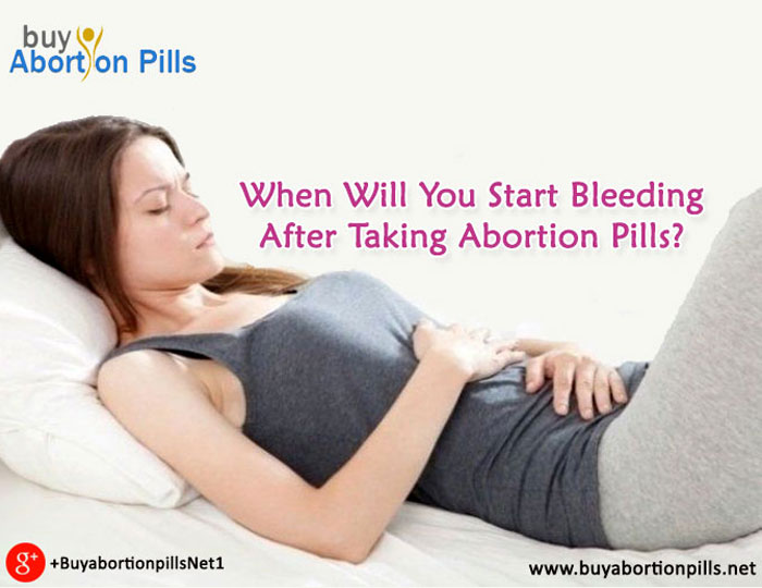 bleeding after taking abortion pills?